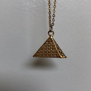 Gold Pyramid necklace
